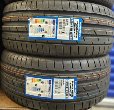 2X NEW TOYO PROXES SPORT 245/45 ZR18 XL 100Y UHP TYRES 245 45 18