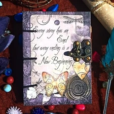 Handmade Paper Diary - Journal & Deckle Edged Handmade Cotton Paper Card Stock