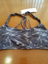 New CRZ Yoga Cameo Print Bra Sz Large