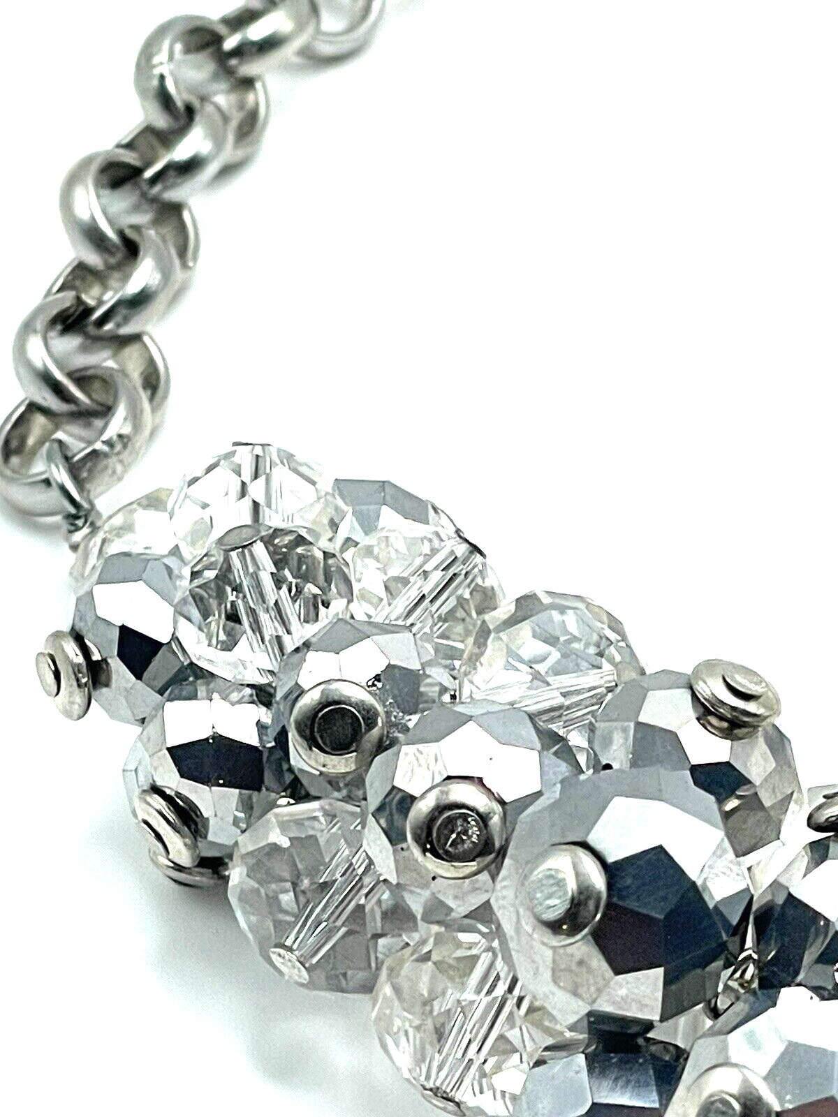 Swarovski Elements Silver Crystal Cluster Stateme… - image 9