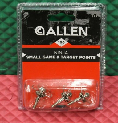 Allen Ninja Small Game and Target Points 100 grain 3 Ct  147