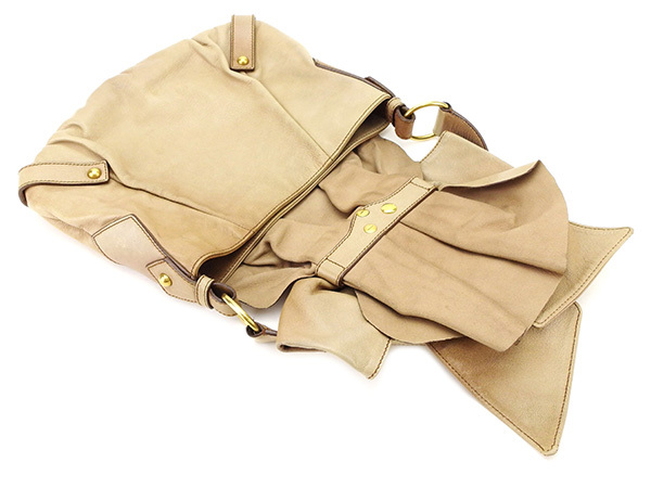 Borsa a tracolla Saint Laurent beige donna autentica usata T2400