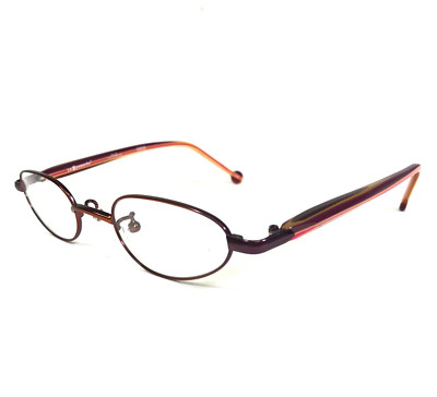 Vintage La Eyeworks Brillenfassungen RAY RAY 464 Lila Rot Rund 45-20-125