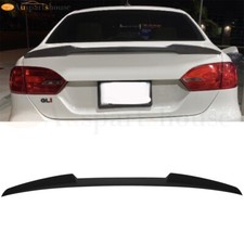 Glossy Black Abs Rear Spoiler For 2012c2018 Volkswagen Vw Jetta High Kick Style