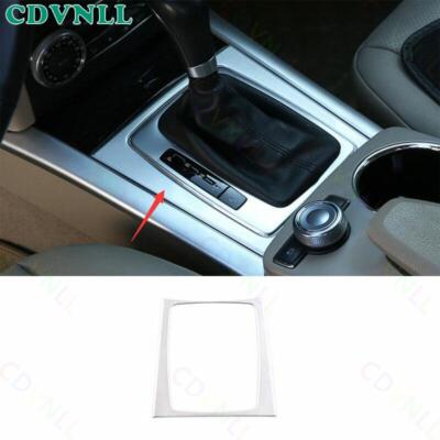 For Benz 2008-2014 C-Class Matte Silver Central Console Gear Shift Cover Frame