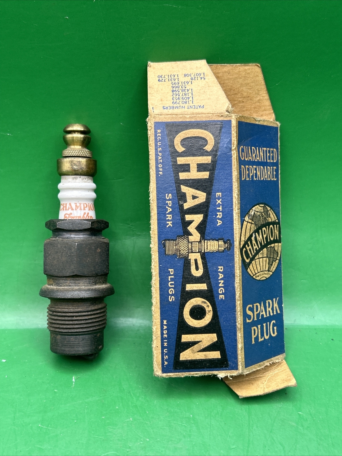 FRANKLIN Script Vintage Antique Car Champion Spark Plug