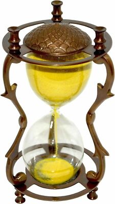 Sanduhr-Sanduhr, nautische antike Schreibtischdekoration, gelbes...