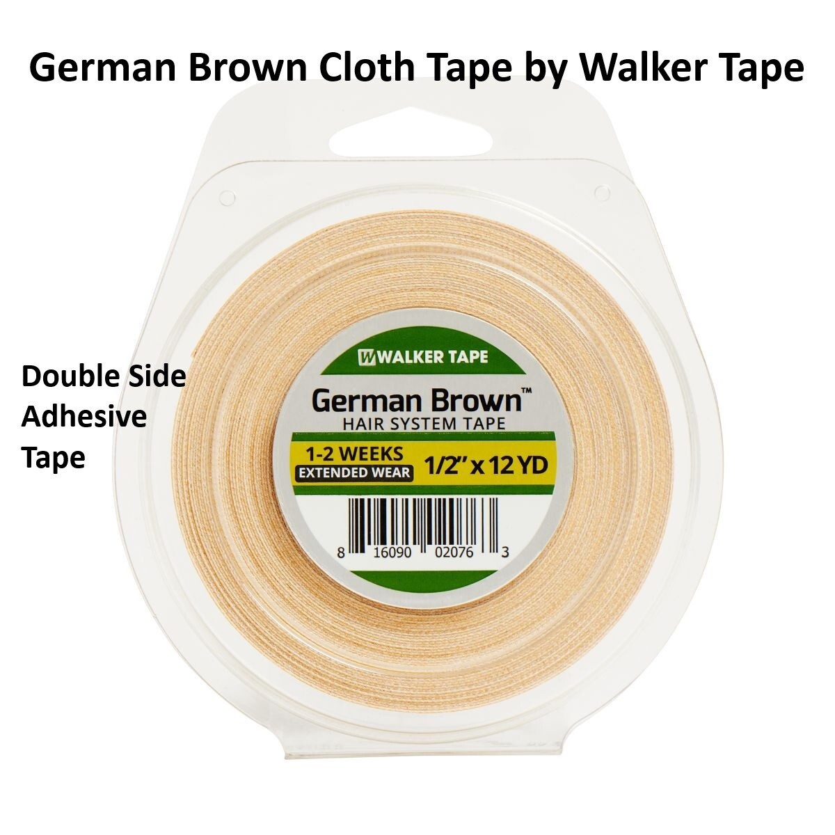 German Brown Cloth Tape 1/2 inch X 12 yard roll by Walker Tape