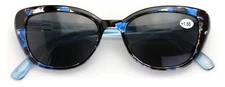 Women's Bifocals Reading Sunglasses Reader Glasses Vintage Outdoor Cateye Leopar