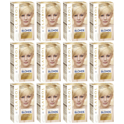 12-New Clairol Nice N Easy Born Ultimate Blonding Bleach Blonde Hair Color 2.2oz
