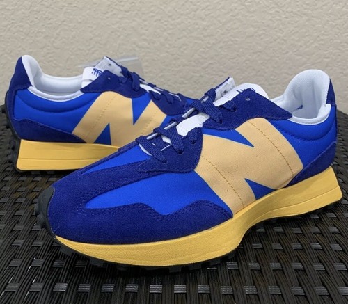 New Balance 327 Aspen Blue Yellow Size 