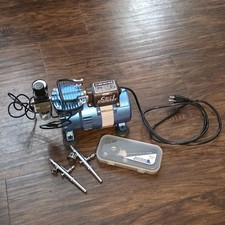 Master Airbrush MAS TC-320 HB Cool Runner 1/5 HP Air Compressor USED