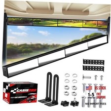 Universal Golf Cart 4 Panel Rear View Mirror for EZGO Yamaha Club Car, Wide