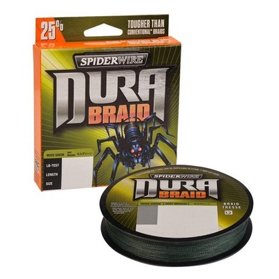 SpiderWire DuraBraid Braided Fishing Line, Moss Green, 10lb - 500yd