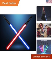 Color Changing Light Sabers - Retractable Lightsaber Toys for Birthday Fun