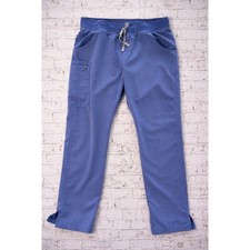 FIGS Technical Collection Blue Scrub Pants XL T21004 Straight Leg Cargo Unisex