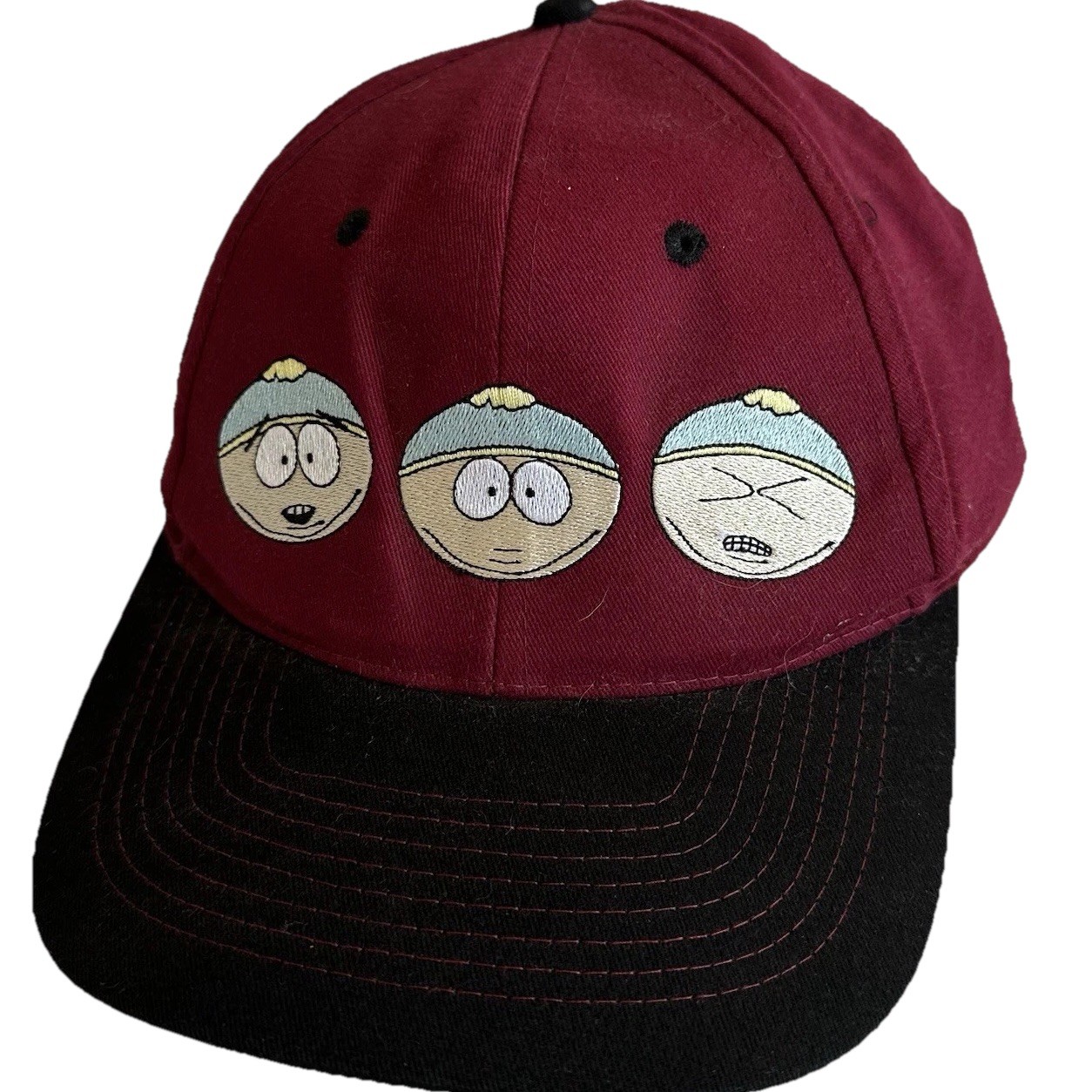 Vtg 90s South Park Cartman Hat Comedy Central Face Logo Trucker Baseball Dad Cap