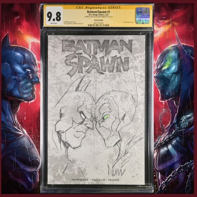 Batman/Spawn 2023 CGC SS 9.8 Signed & Sketched By Eddie Nunez     
