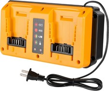 Dual Ports 90W Fast Charger for DeWalt 18V-20V MAX Lithium Battery DCB203 DCB204