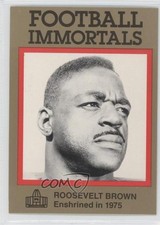 1985-88 Football Immortals Rosey Brown Roosevelt Brown #20 HOF 0a2