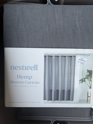 hemp shower curtain