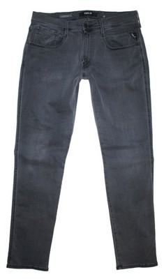 Replay Herren Jeans Hose M 914 ANBASS Skinny Stretch (M914) W33 L32 grau *