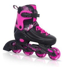 Adjustable Inline Skates for Kids X-Large - Adult 6-8 Men/7-9 Women Rosy