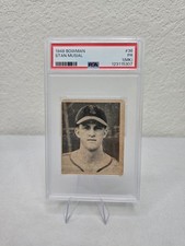 Stan Musial Rookie RC 1948 Bowman Baseball St Louis Cardinals PSA 1 MK Graded
