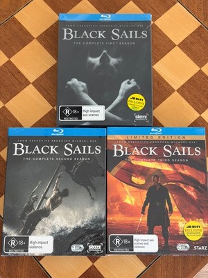 Black Sails Seasons 1-3 Blu-Ray TV Series First Second Third Brand New Sealed
