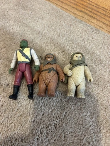 Kenner Star Wars Vintage Figure 1970'S/1908'S LOT OF 3--EWOK, BARADA, ROMBA EWOK