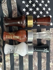 Duck Call And Crow Call Lot Timber Boss Made In Arkansas And Echo Brand