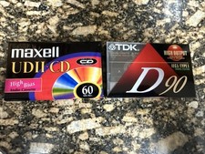 Lot 4 Audio Cassette Tapes SONY, Maxwell, TDK Music Voice 90 And 60 Min USA New