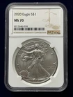 2020 Eagle S$1 Silver NGC MS 70
