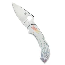 Spyderco Dragonfly Signature Tattoo Knife with 2.32" VG-10 Steel Blade and Du...
