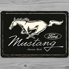 Ford Mustang American Muscle 8 x 12 Vintage Novelty Metal Sign Made In USA New!