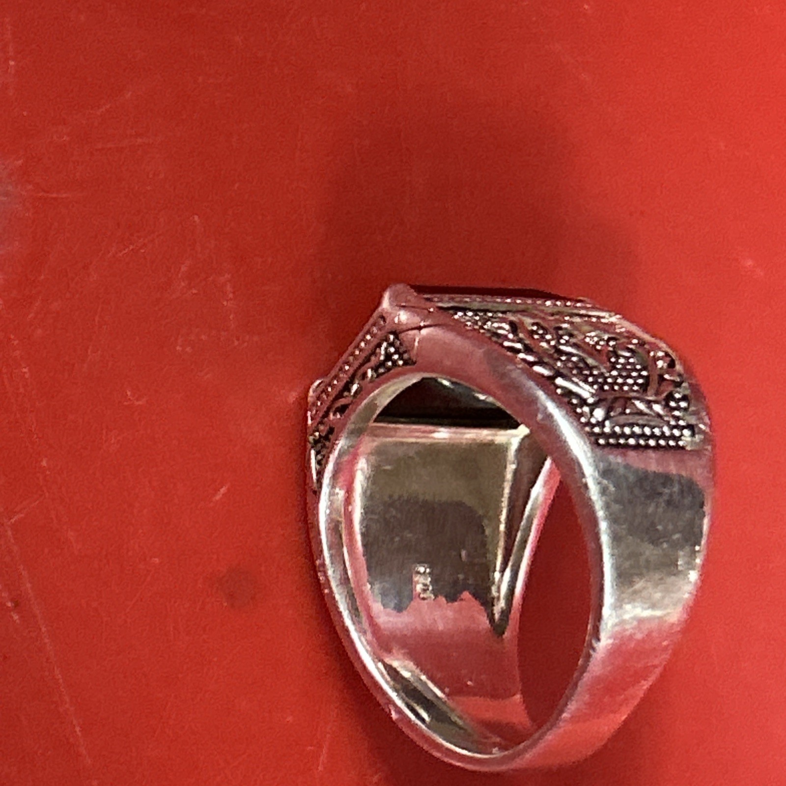 Black Obsidian Solid 925 Sterling Silver Empire o… - image 4