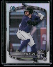 2025 Bowman Draft #BDC-19 Roc Riggio Chrome Bowman Logofractor /35 SP