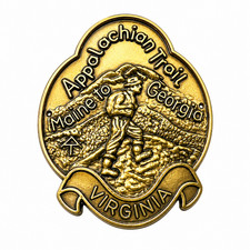 Virginia Appalachian Trail Walking Staff Medallion
