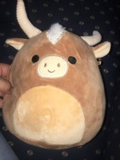 Squishmallows Wilfred The Highland Cow 8 Plush, ORIGINAL Kellytoy