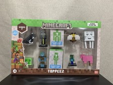 Minecraft 10 Pack Deluxe Box Action Figures Toppeez - Mojang Studios