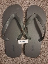 Old Navy Unisex Summer Flip-flops Size 5/6 Gray. New. With Tags Never Worn