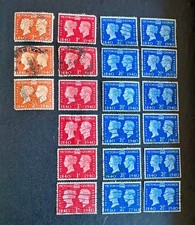 Great Britain Stamps -21- Victoria & George VI, 1940 Scott #253, 255 &256, Used.