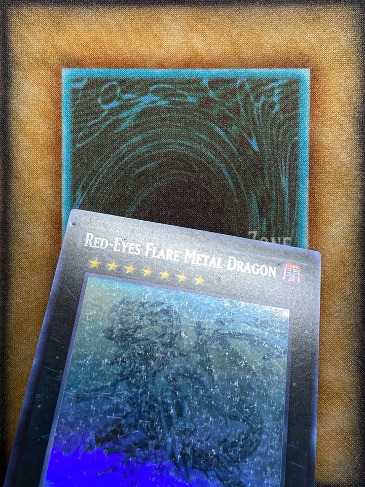 Yugioh Red-Eyes Flare Metal Dragon CORE-EN054 Ghost Rare 1st Ed VLP - Image 3 of 4