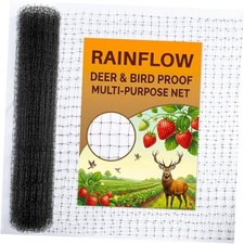 RAINFLOW Bird Netting for Garden - 7 x 23 FT Black Poultry Netting Mesh Bird 0.67 per foot