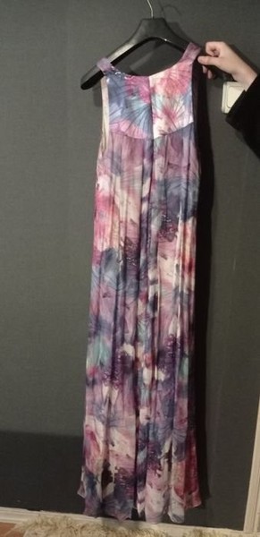 Women Anne Klein Dress Purple Silk