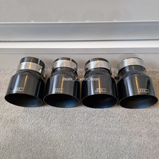 BMW M2 M3 F80 M4 M5 F10 M6 95mm SHADOW BLACK TITAN AUSPUFFBLENDEN - UK-Bestand