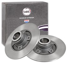 2x A.B.S. BREMSSCHEIBEN 238mm HINTEN passend für RENAULT CLIO MEGANE THALIA