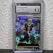 Panini 2019 Unparalleled Drew Brees #126 Impact /75 CSG 9.5 Saints NFL