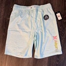 Hurley boys youth swim trunks w/mesh lining blue sz xl