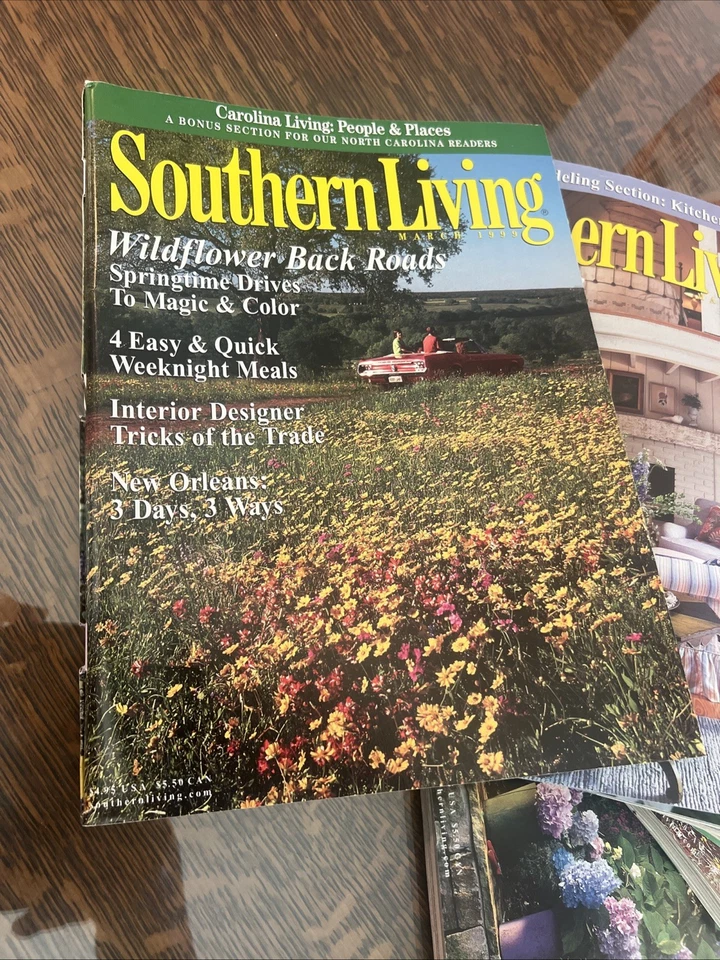 Southern Living Magazines Lot of 7 1999 Recipes House Plans Decorating Travel Foto 2 de 4